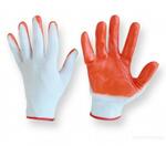 фото Перчатки "Стрейчевые" с нитриловым покрытием (оранжевые)