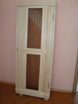 фото Дверь (осина) с тонированным стеклом