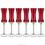 фото Набор из 6-ти бокалов для шампанского бургундия 130 мл серия muza color