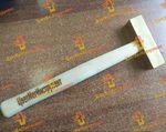 фото Молоток латунный 1,8 кг (1800гр) с деревянной ручкой