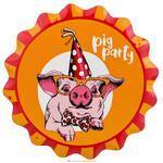 фото Подставка под горячее с пробковой основой pig party диаметр 11 см