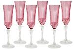 фото Набор: 6 бокалов для шампанского Адажио - розовая - SM2207L-P Same