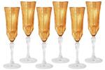 фото Набор: 6 бокалов для шампанского Адажио - янтарная - SM2207L-A Same