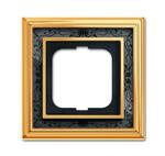 фото Династия Рамка 1 пост латунь полированная черная роспись; 1754-0-4575 (1721-833-500)