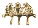 фото Вешалка на 3 крючка "лягушки" длина=15 см Sri Ram (878-200)