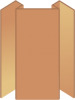 фото Планка угла внутреннего сложного "бревно" 75 к металлосайдингу цвета RAL