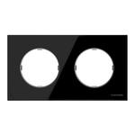 фото Рамка 2 поста SKY Moon стекло черное; 2CLA867200A3101 (8672 CN)