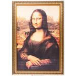 фото Картина на шёлковом холсте мона лиза 82х57 см