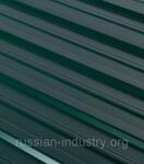 фото Профнастил С10 1,18х2,0 м толщина 0,5 мм двухсторонний зеленый RAL 6005