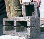 фото Блоки мелкоштучные керамзитобетонные двухкамерные КБС-40 40х20х20