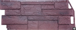 фото Фасадные панели для дома под камень природный ФайнБер цвет СЕРО-КОРИЧНЕВЫЙ