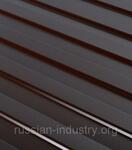 фото Профнастил С8 1,20х2,0 м толщина 0,37 мм коричневый RAL 8017