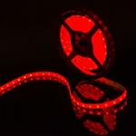 фото Герметичная светодиодная лента красного свечения 5050 300 led