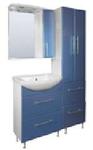 фото Мебельный комплект в ванную комнату СаТэм серо-голубой код 001017