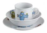 фото Набор посуды 3 пр.:тарелка,миска,кружка диаметры=19/16 см.250 мл.высота=8 см. Bohemia Porcelan (655-201)