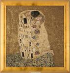 фото Гобеленовая картина г.климт.поцелуй 52х52см,