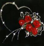 фото Картина От всего сердца с кристаллами Swarovski (1236)