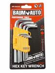 фото Набор ключей BM-03025S BaumAuto 6-гранных Г-образных коротких 9пр. BaumAuto