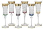 фото Набор: 6 бокалов для шампанского Цветная Флоренция Same ( SM3173_678-AL )