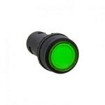 фото Кнопка SW2C-10D с подсветкой зеленая NO 24В PROxima