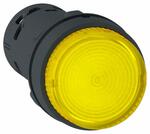 фото Кнопка 22мм 24в желтая с подсветкой Schneider Electric XB7NW38B1