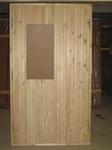 фото Дверной блок наружный с деревянной профилированной рейкой ГОСТ 24698-81