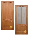 фото Межкомнатная филенчатая дверь из массива сосны "Кардинал"