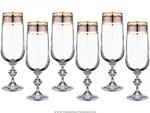 фото Набор бокалов для шампанского из 6 шт. клаудия 180 мл. высота 17 см.