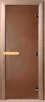 фото Дверь банная (Бронза матовое) 1900*600 кор. ольха-липа DW