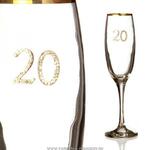 фото Бокал для шампанского 20 с золотой каймой 170 мл,