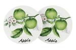 фото Набор из 2-х тарелок Зеленые яблоки - INFEX-C045-GA-AL INFINITY