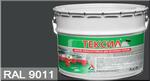 фото Эмаль "Тексил" RAL 9011 Графитно-чёрный матовая износостойкая для бетонных полов "КрасКо" (30 кг)