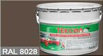 фото Эмаль "Тексил" RAL 8028 Терракотовый матовая износостойкая для бетонных полов "КрасКо" (30 кг)