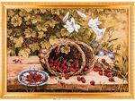 фото Гобеленовая картина красная ягода 79х57 см
