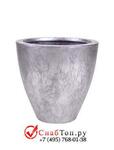 фото Кашпо из композитной керамики Alegria crispan (cavaleiro planter) old silver m 6ALECROS10