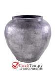 фото Кашпо из композитной керамики Alegria carabao (cavaleiro bowl) old silver 6ALECBOS10
