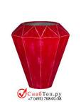 фото Кашпо из композитной керамики Alegria diamond big m sanded red 6ALEDBSR10
