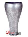 фото Кашпо из композитной керамики Alegria igat (cavaleiro vase) old silver l 6ALEIGOS15