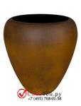 фото Кашпо из композитной керамики Alegria egg without rim l rusted iron 6ALEEGRI15