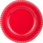 фото Тарелка фантазия красная диаметр 29 см без упаковки
