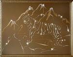 фото Картина Тигр в горах с кристаллами Swarovski (1294)