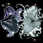фото Картина Ангел и демон с кристаллами Swarovski (1052)