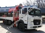 фото Крановая установка Kanglim KS 2605 (10т) на базе грузового автомобиля Hyundai HD250(6x4)