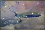фото Картина Самолет с кристаллами Swarovski (1270)