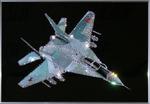 фото Картина Военный истребитель с кристаллами Swarovski (1072)