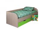 фото Детская кровать с выдвижными ящиками "Дисней" лайм