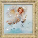 фото Картина Ангел изобилия с кристаллами Swarovski (1360)