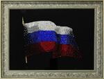 фото Картина Флаг России с кристаллами Swarovski (1773)