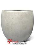 фото Кашпо из композитной керамики D-lite bowl m antique white-concrete 6DLIAW597