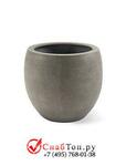 фото Кашпо из композитной керамики D-lite bowl s natural concrete 6DLINC185